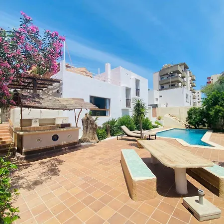 Villa Urbana Con Piscina En Playa Den Bossa Sant Jordi de ses Salines Esterno foto